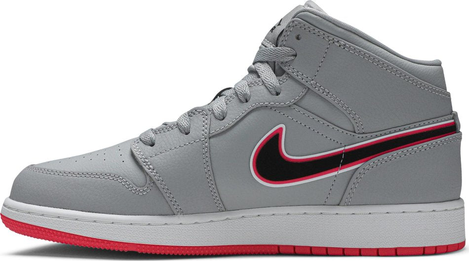 Air Jordan 1 Mid GS Wolf Grey Pink