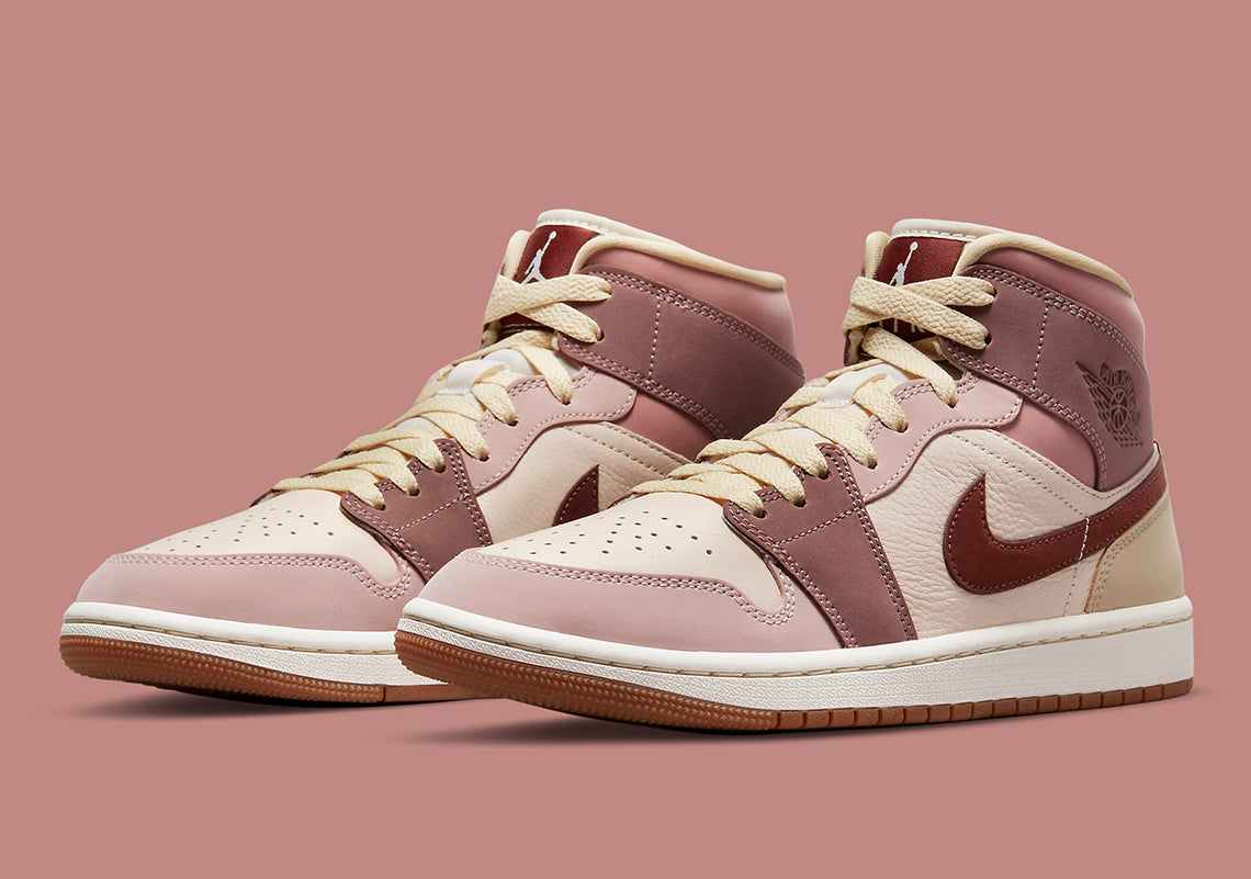 Wmns Air Jordan 1 Mid SE Dark Pony Smoky Mauve