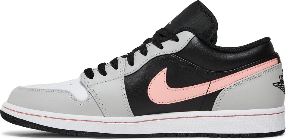 Air Jordan 1 Low Black Grey Fog Bleached Coral