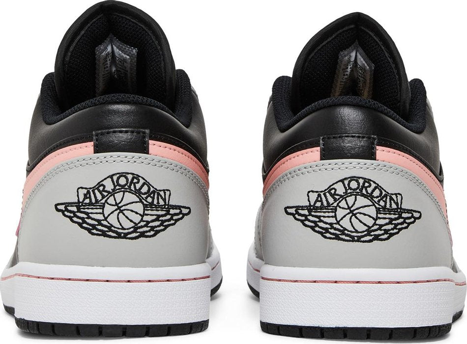 Air Jordan 1 Low Black Grey Fog Bleached Coral