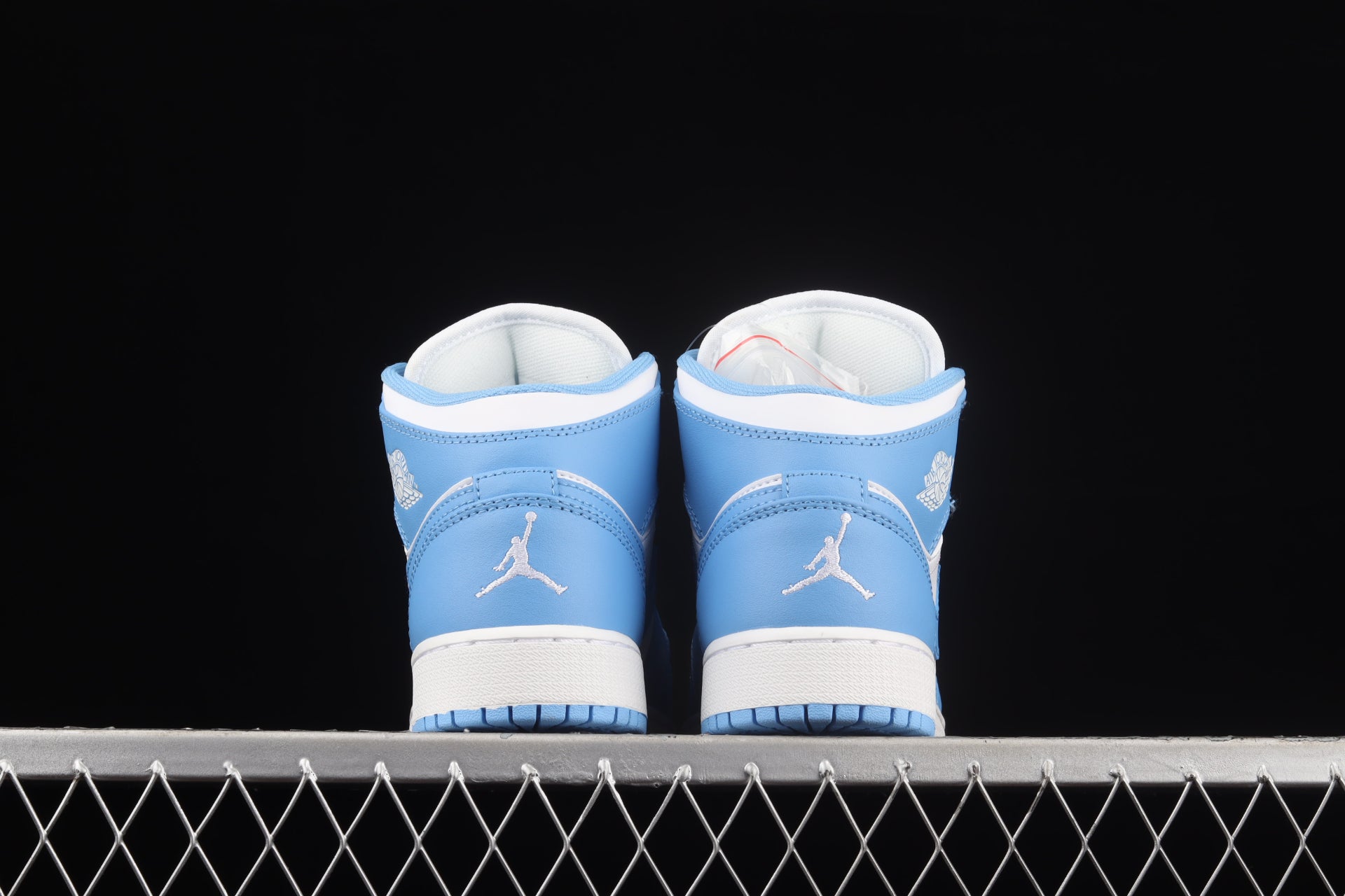 Air Jordan 1 Mid University Blue White Shoes