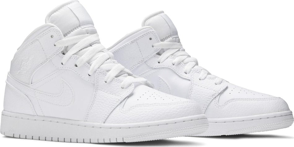 Air Jordan 1 Mid GS Triple White