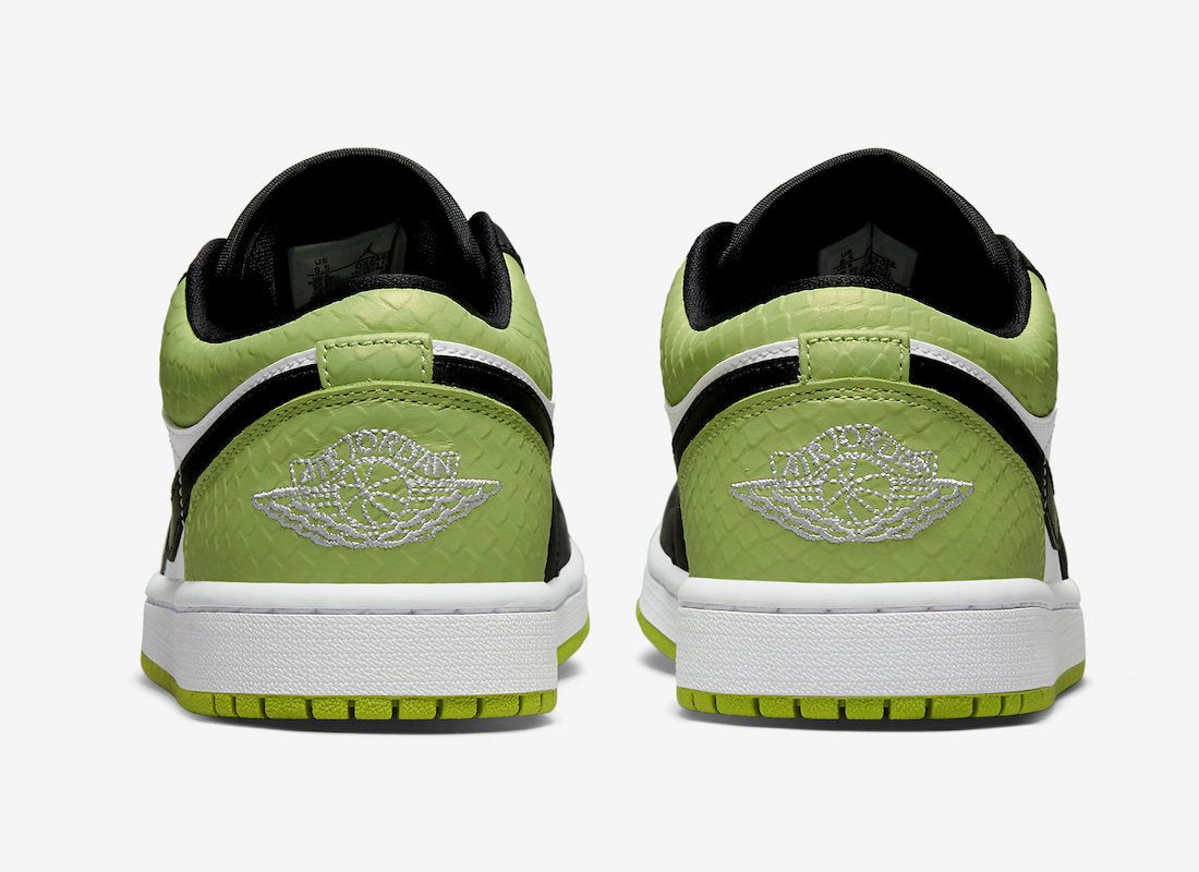 Wmns Air Jordan 1 Low SE Vivid Green Snakeskin