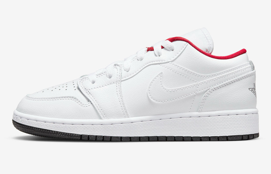 Air Jordan 1 Low GS White Red