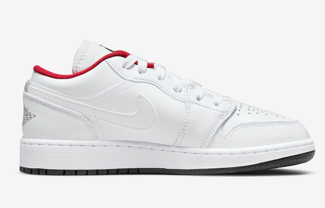 Air Jordan 1 Low GS White Red