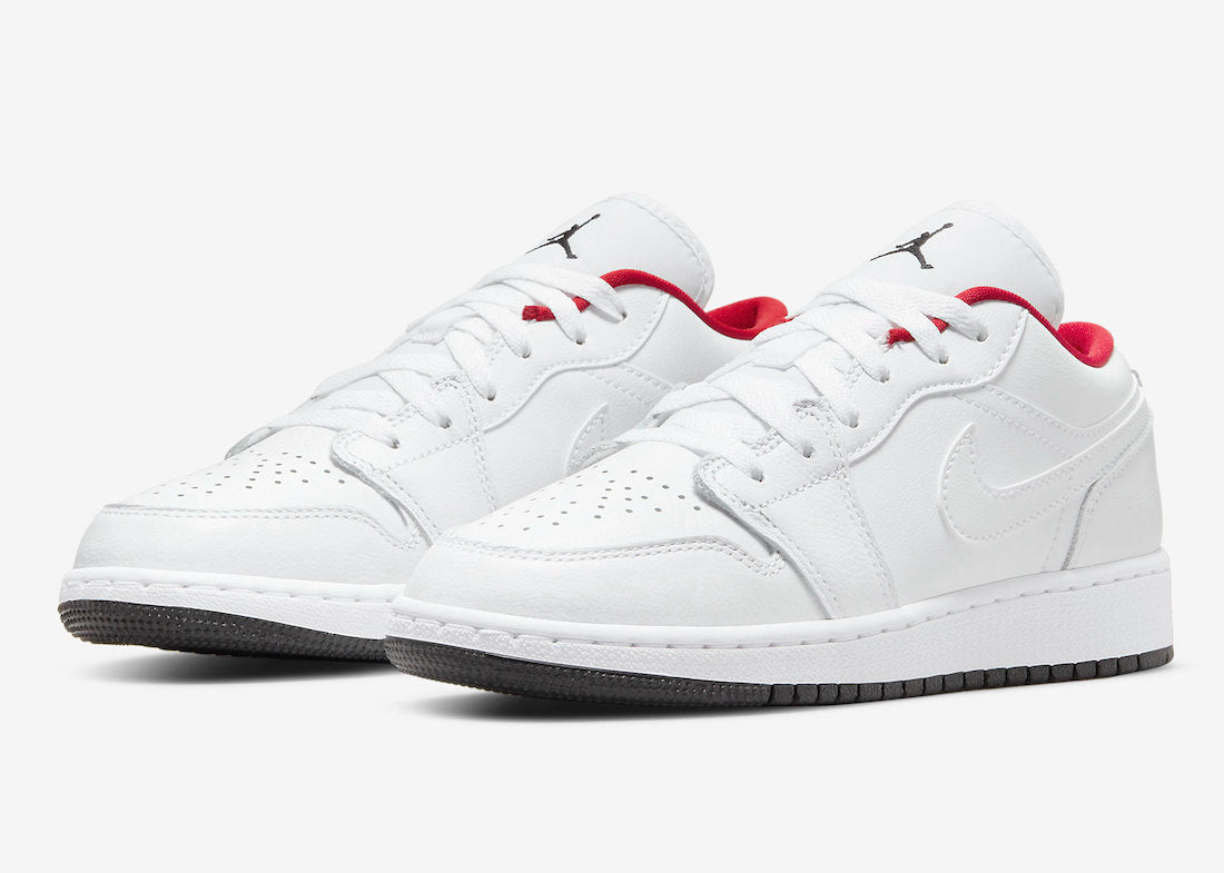 Air Jordan 1 Low GS White Red