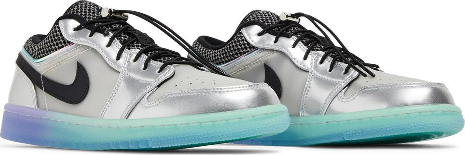 Wmns Air Jordan 1 Low SE Metallic Silver Gradient