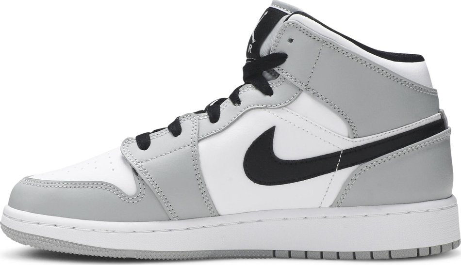 Air Jordan 1 Mid GS Light Smoke Grey