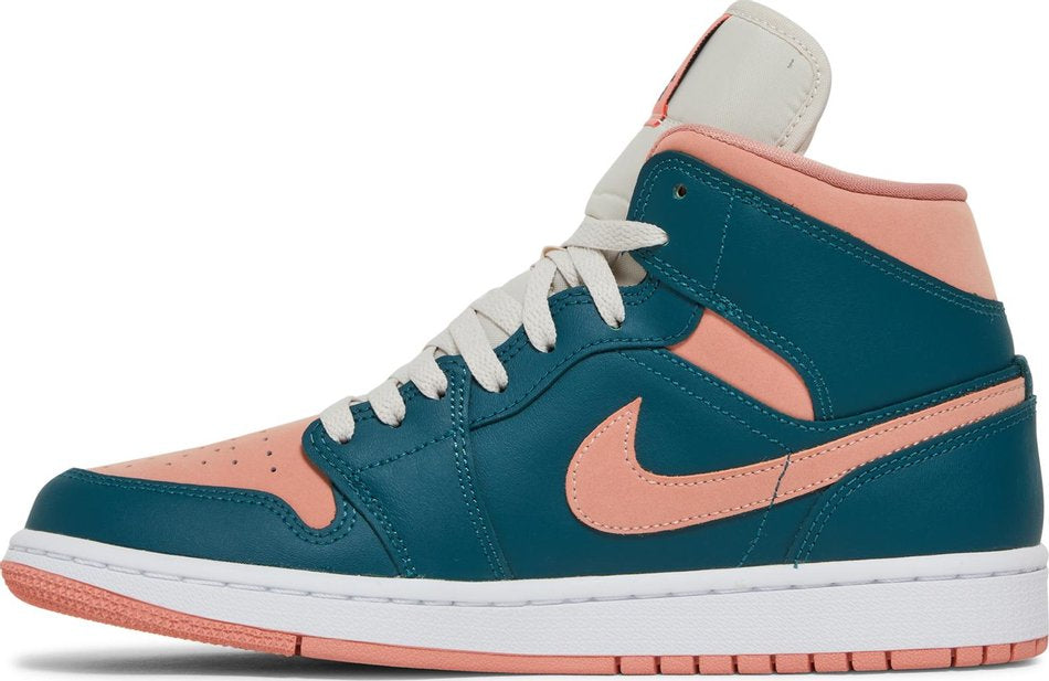 Wmns Air Jordan 1 Mid Dark Teal Green