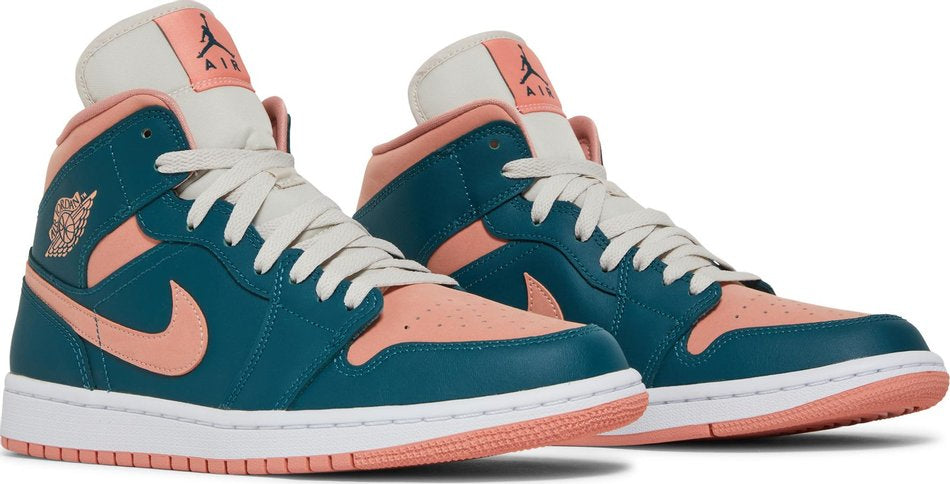 Wmns Air Jordan 1 Mid Dark Teal Green