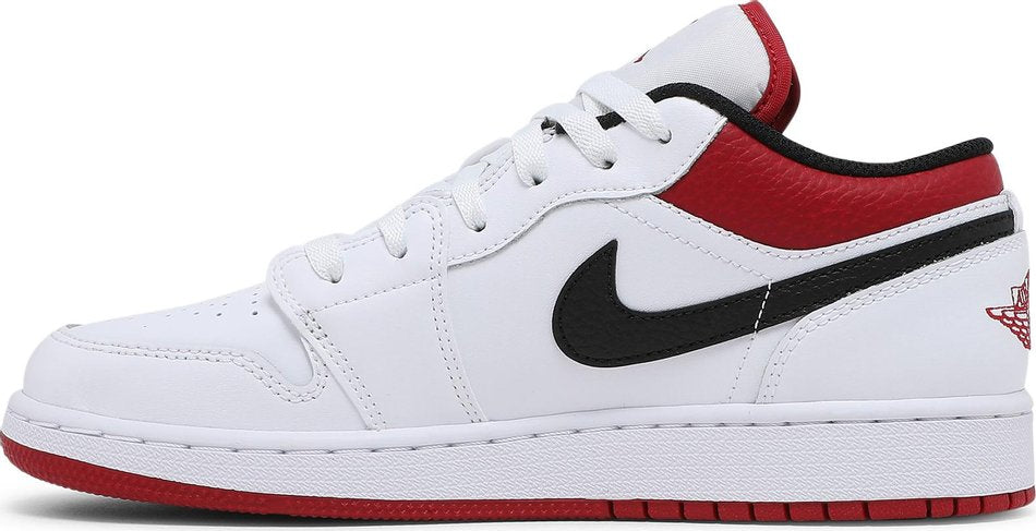 Air Jordan 1 Low GS White Gym Red