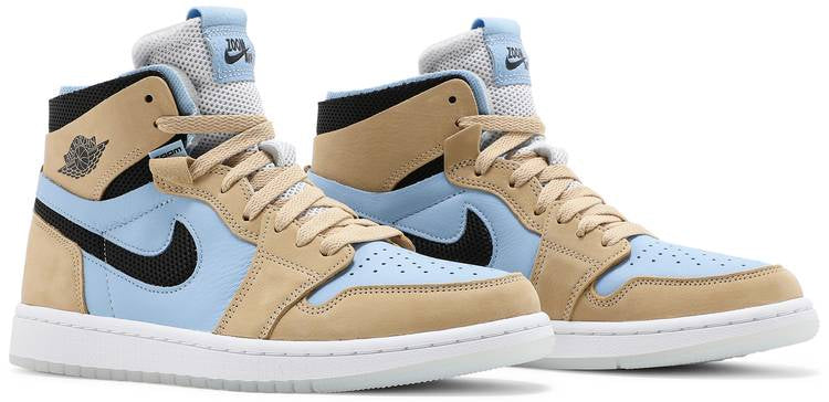 Wmns Air Jordan 1 High Zoom Comfort High Psychic Blue Sesame