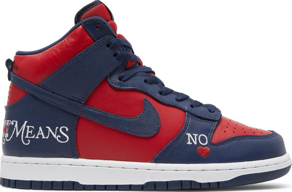 Supreme x Dunk High SB 'By Any Means - Red Navy' DN3741-600