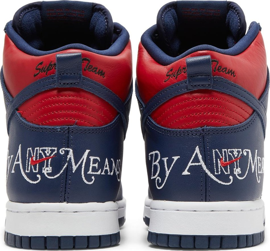 Supreme x Dunk High SB 'By Any Means - Red Navy' DN3741-600