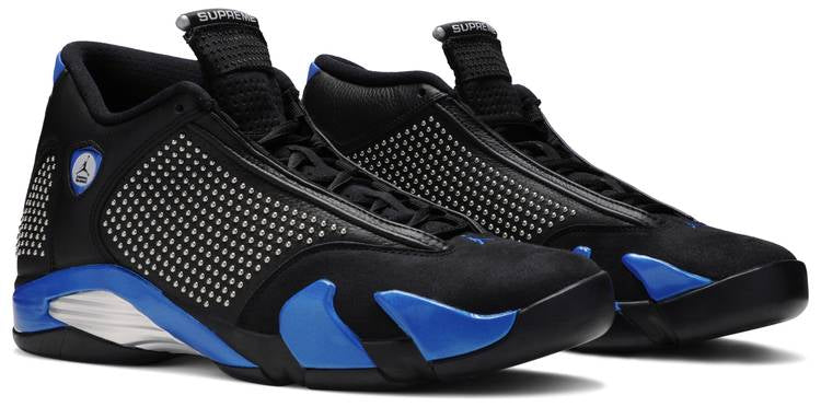 Supreme x Air Jordan 14 Retro Black Varsity Royal