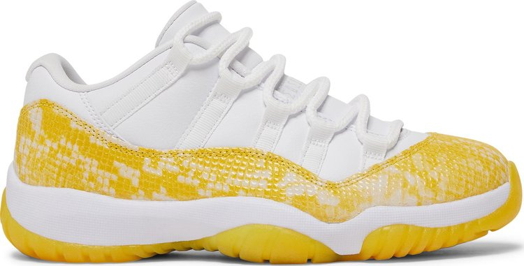 Wmns Air Jordan 11 Low Yellow Snakeskin