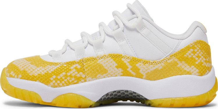 Wmns Air Jordan 11 Low Yellow Snakeskin