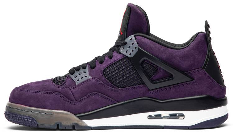 Travis Scott x Air Jordan 4 Retro Purple Suede - White Midsole