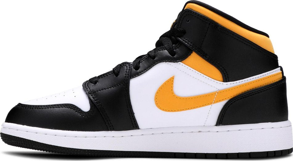 Air Jordan 1 Mid GS Black University Gold