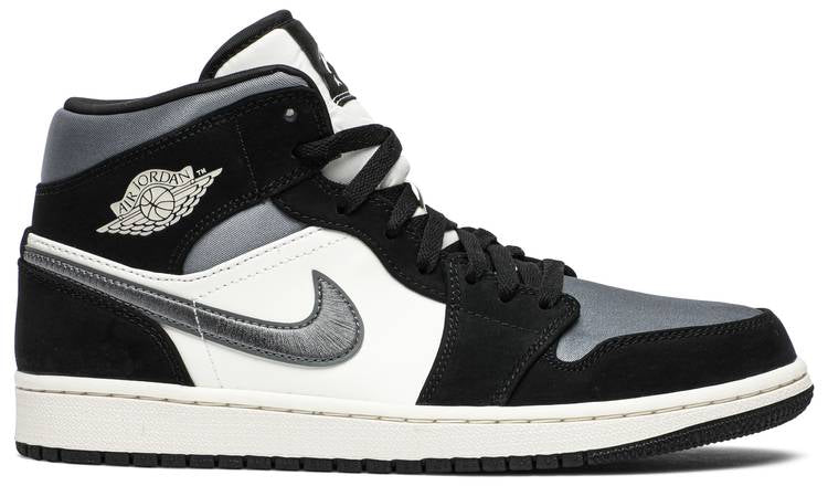 Air Jordan 1 Mid SE Satin Smoke Grey