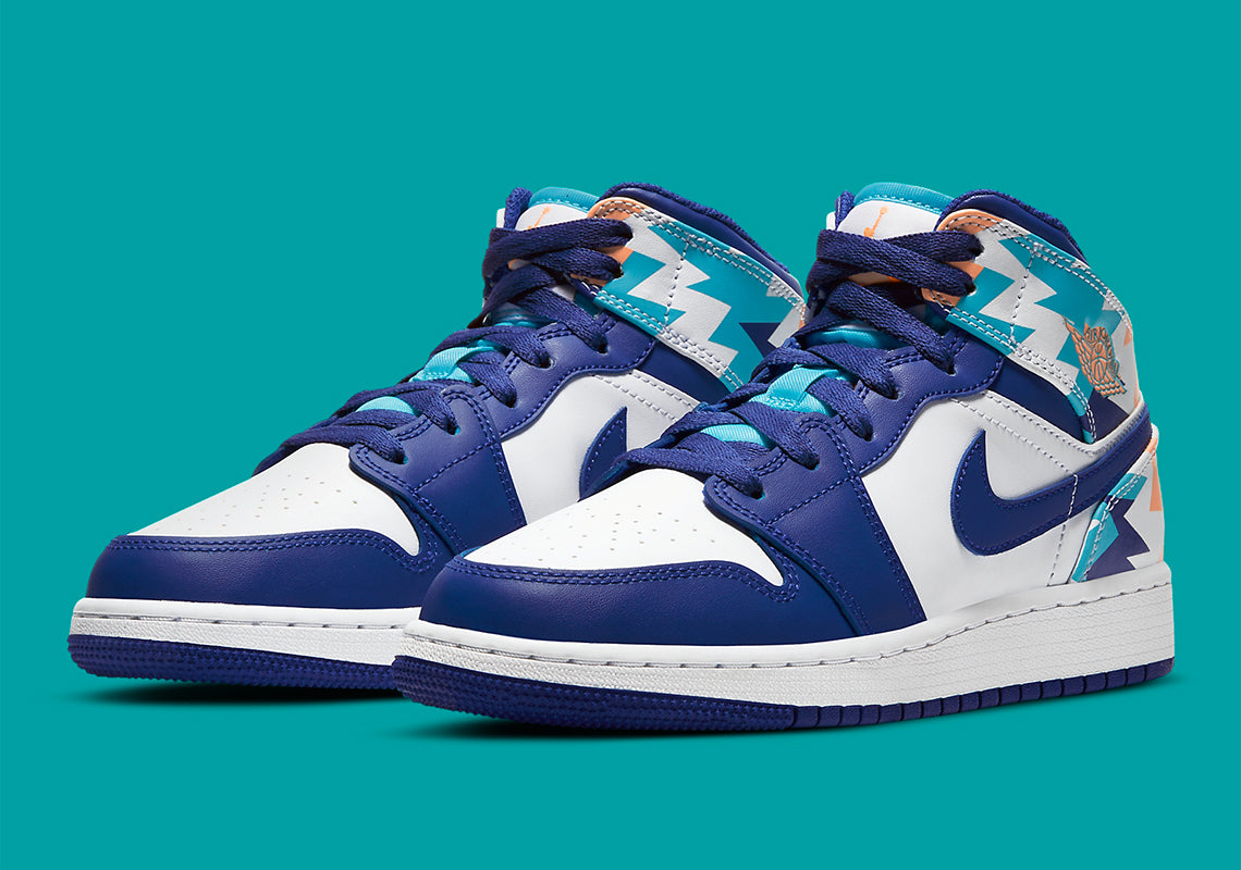 Air Jordan 1 Mid GS Geometric Pint