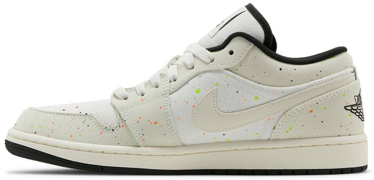 Air Jordan 1 Low Brushstroke Swoosh-Paint Splatter