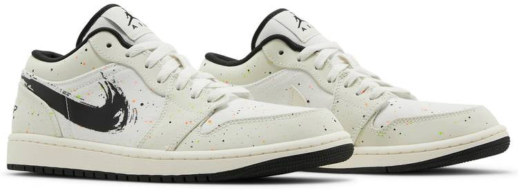 Air Jordan 1 Low Brushstroke Swoosh-Paint Splatter