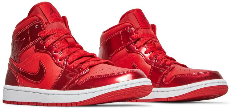 Wmns Air Jordan 1 Mid SE University Red Pomegranate