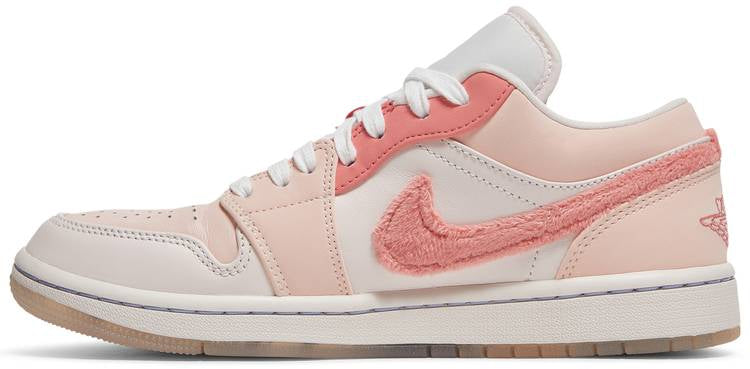 Air Jordan 1 Low White Pink Grey Shoes