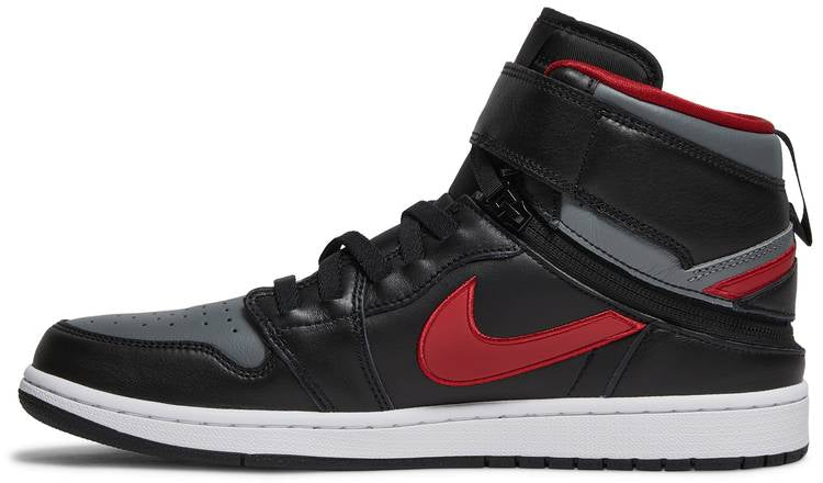 Air Jordan 1 High FlyEase Smoke Grey Gym Red