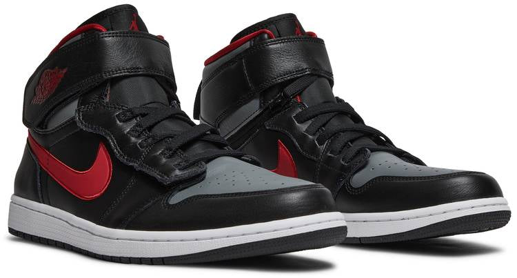 Air Jordan 1 High FlyEase Smoke Grey Gym Red