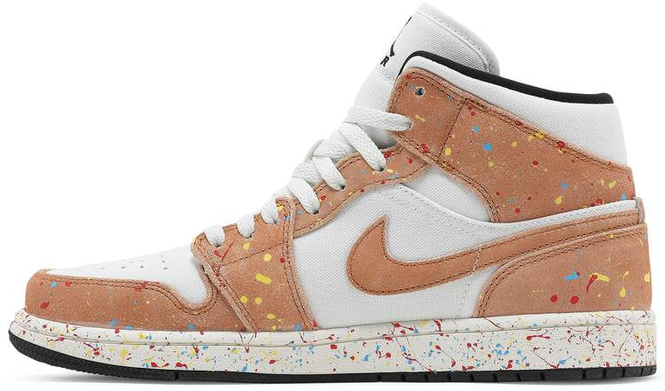 Air Jordan 1 Mid SE Brushstroke Paint Splatter