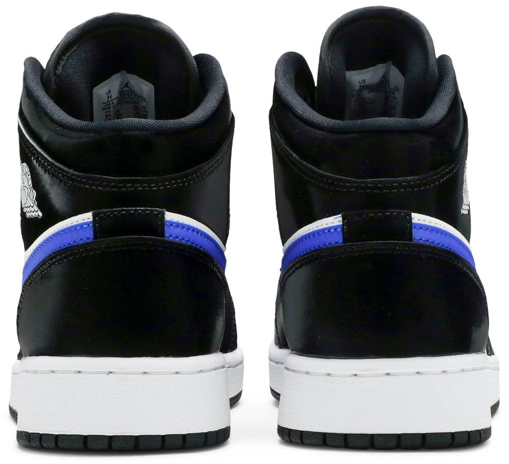 Air Jordan 1 Mid GS Black Racer Blue