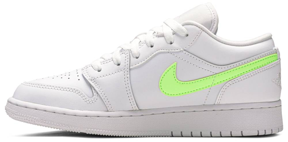 Air Jordan 1 Low GS White Neon