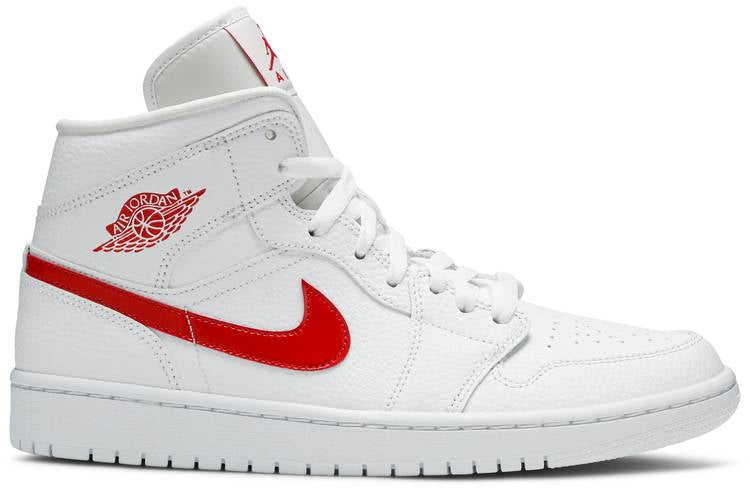 Air Jordan 1 Mid White University Red