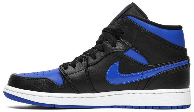 Air Jordan 1 Mid Black Hyper Royal