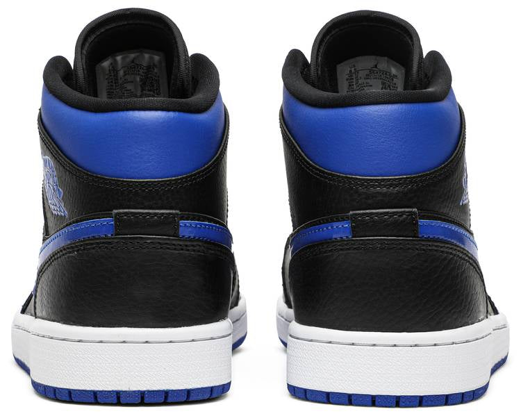 Air Jordan 1 Mid Black Hyper Royal