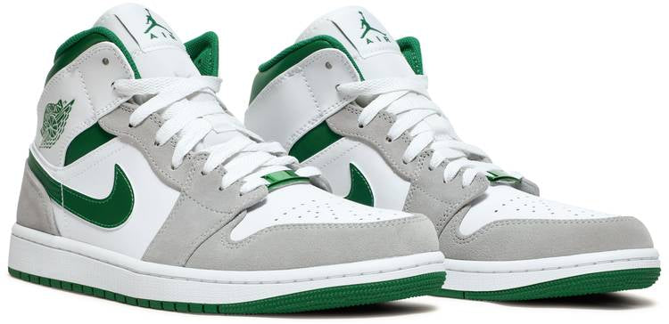 Air Jordan 1 Mid SE Grey Pine Green