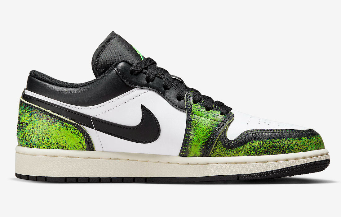 Air Jordan 1 Low SE Wear-Away - Electric Green