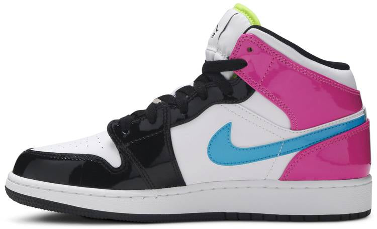 Air Jordan 1 Mid SE GS Cyber Active Fuchsia