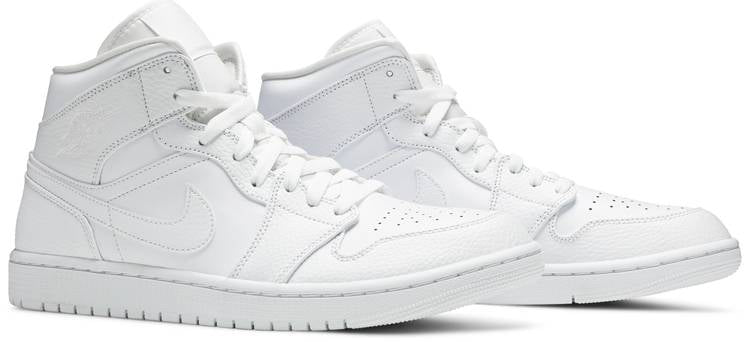 Air Jordan 1 Mid Triple White